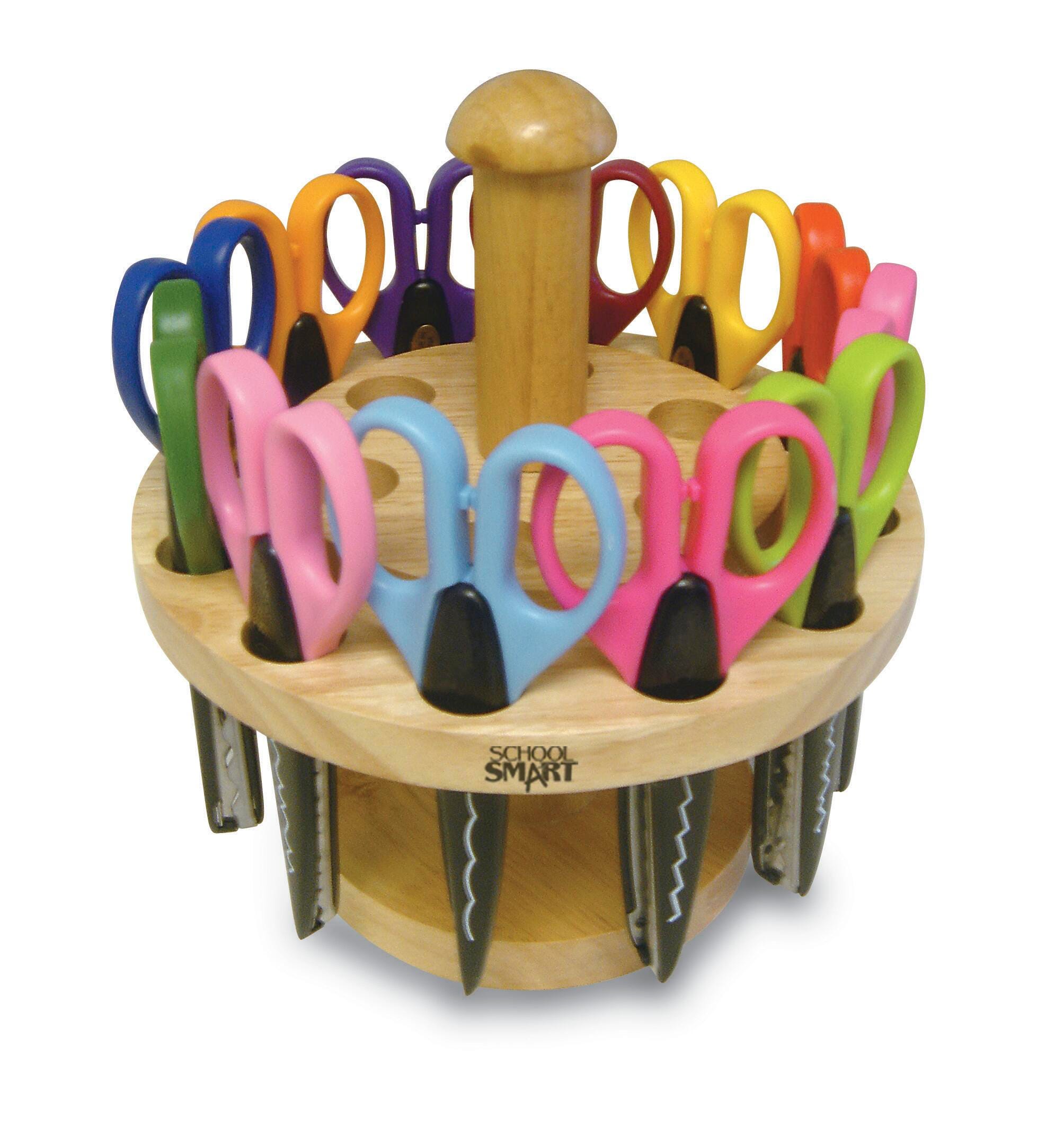 SCISSORS PAPER EDGERS W/STAND SCHOOL SMART SET OF 24