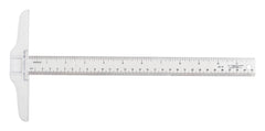 T-SQUARE PLASTIC 12 IN CLEAR