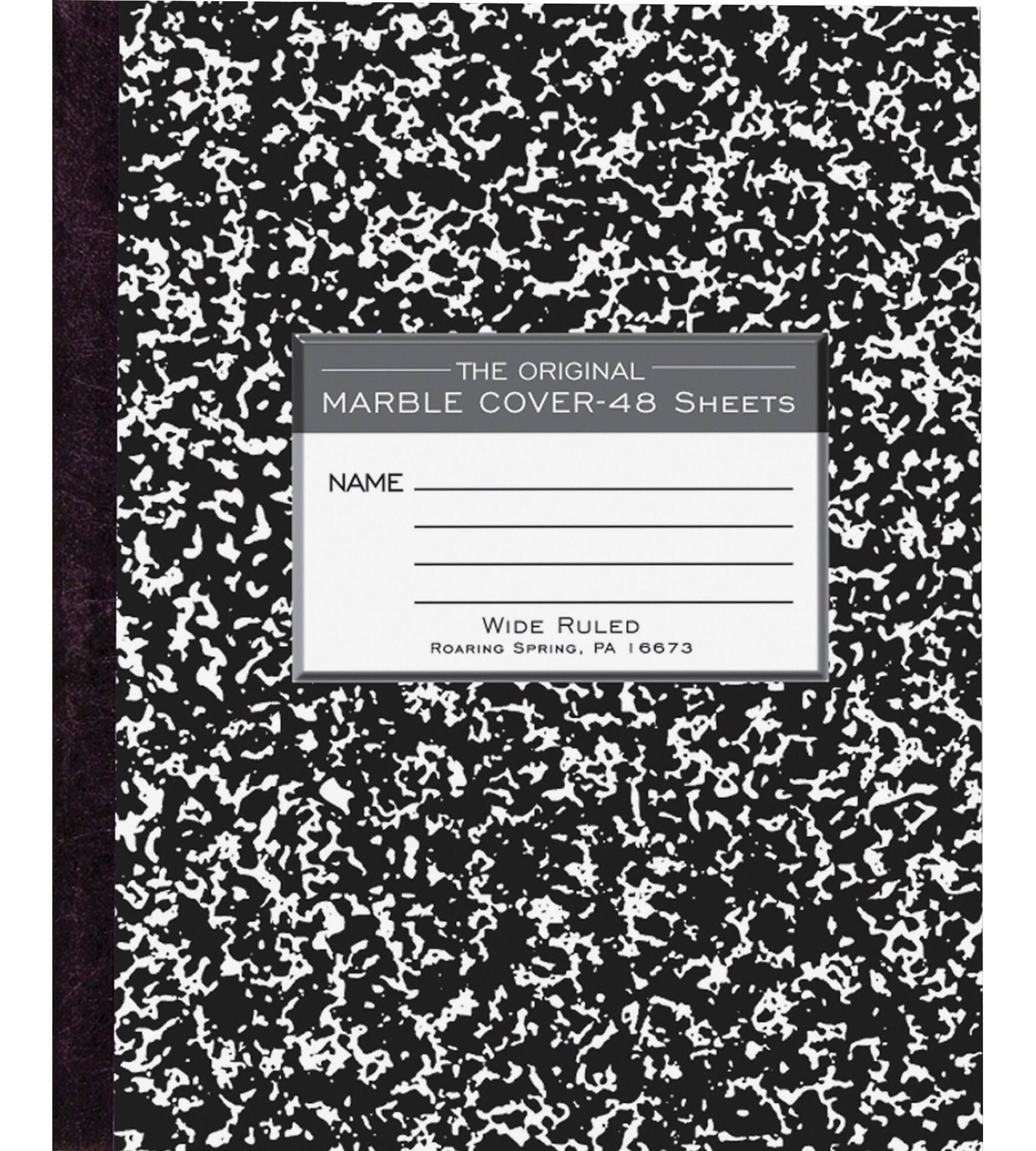 BOOK COMP 8.5 X 7 48SHT/96 PG WIDE BLK