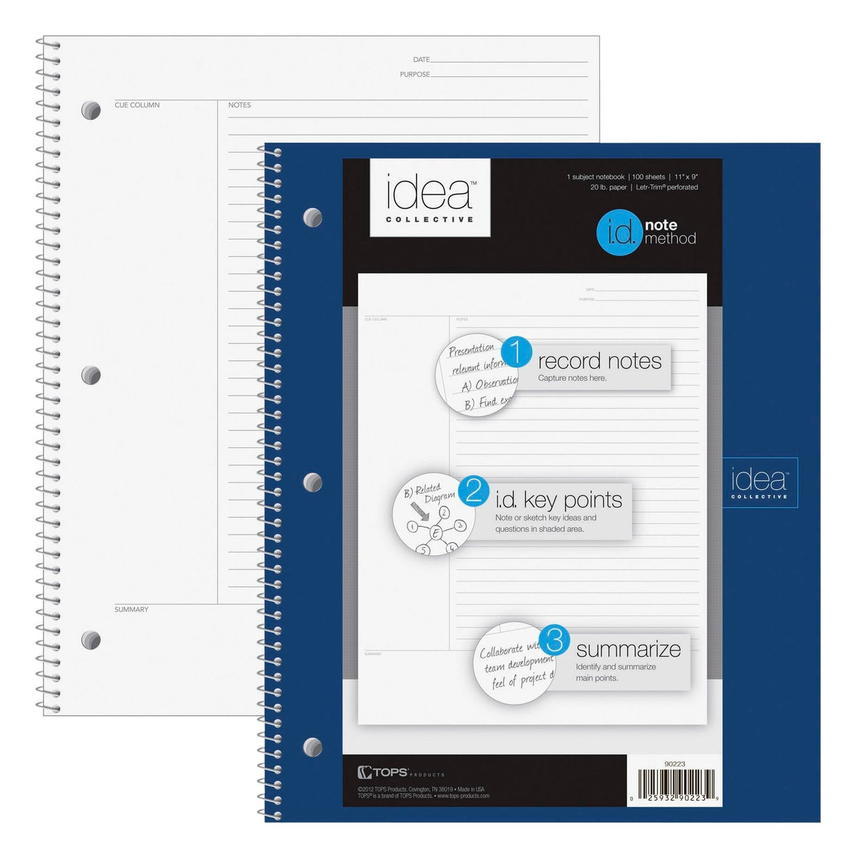 NOTEBOOK CORNELL 11X9 WIREBOUND WHITE