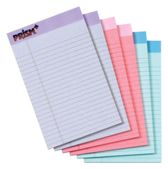 PAD LEGAL PRISM 5X8 IN NARROW RULED 50 SHTS PK OF 6