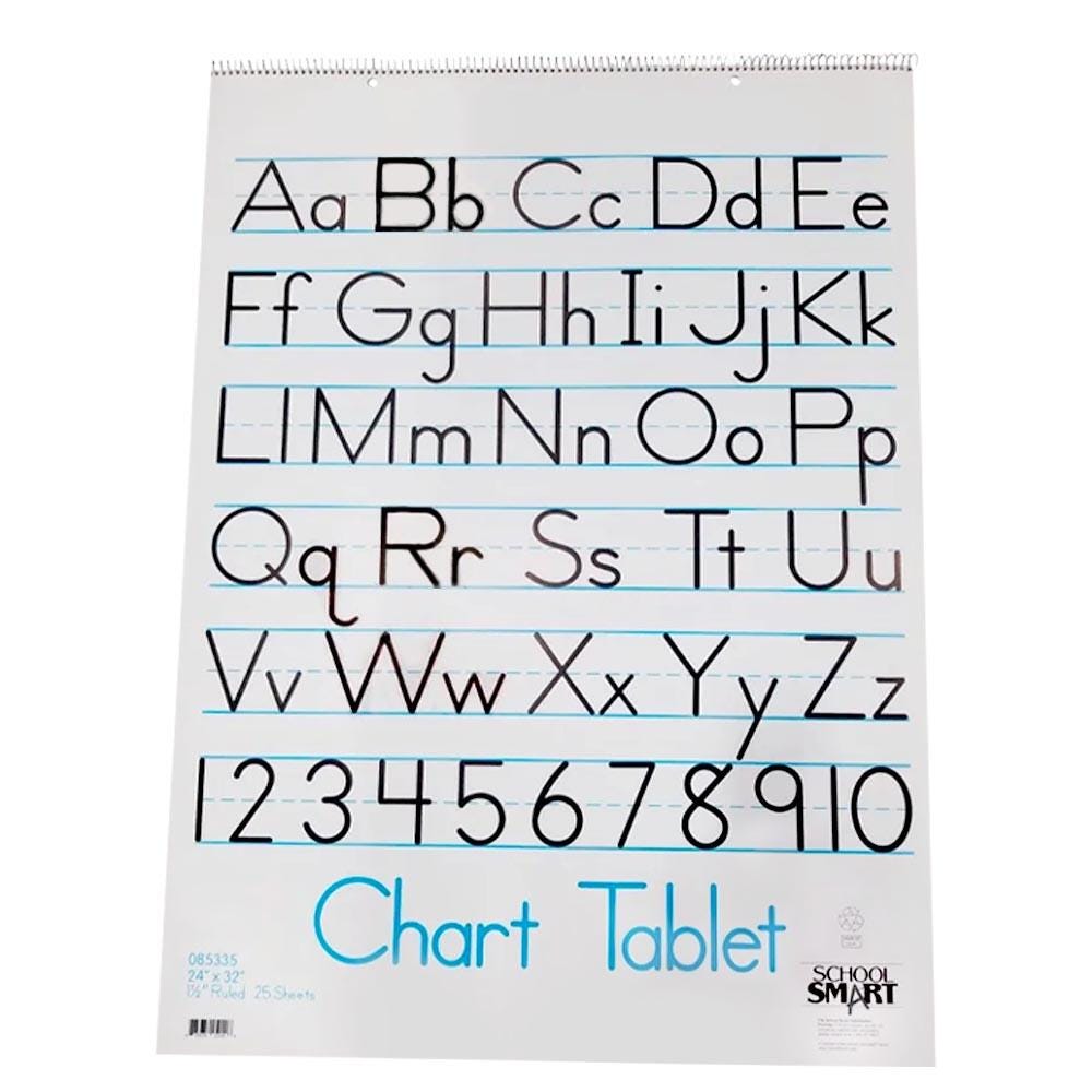 PAPER CHART 24X32 1.5 IN RLD 25 SHTS SCHOOL SMART