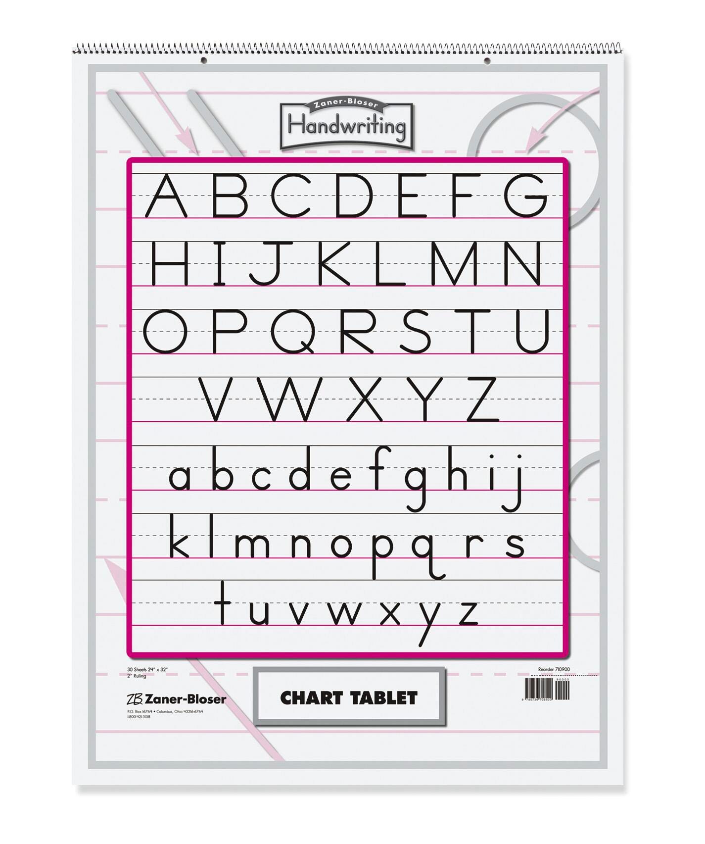 PAPER CHART TABLET 24X32 2 IN RULE DOTTED MIDLINE 30SHTS