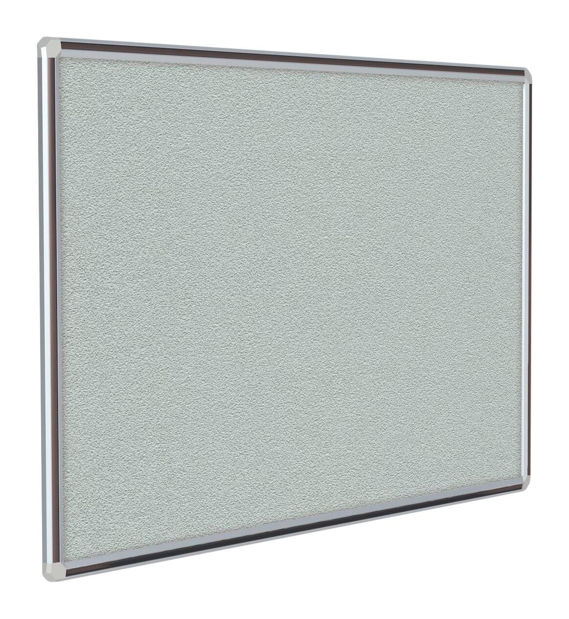 BULLETIN BOARD - GHENT - DECOAURORA VINYL BULLETIN BOARD - SATIN ALUMINUM FRAME - 4 H X 4 W FT - BLACK COLOR