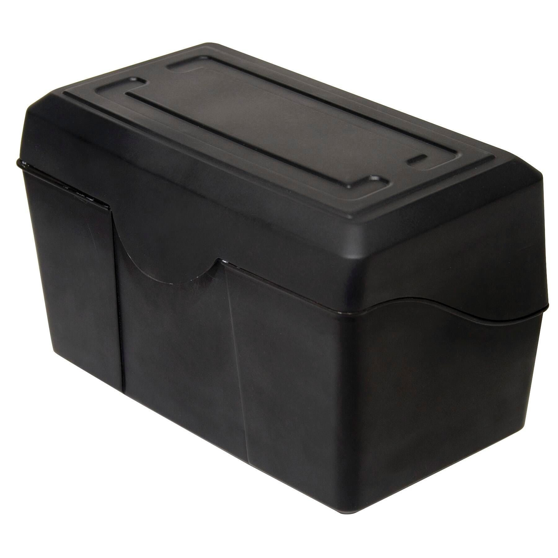 INDEX CARD HOLDER 4X6 IN BLACK