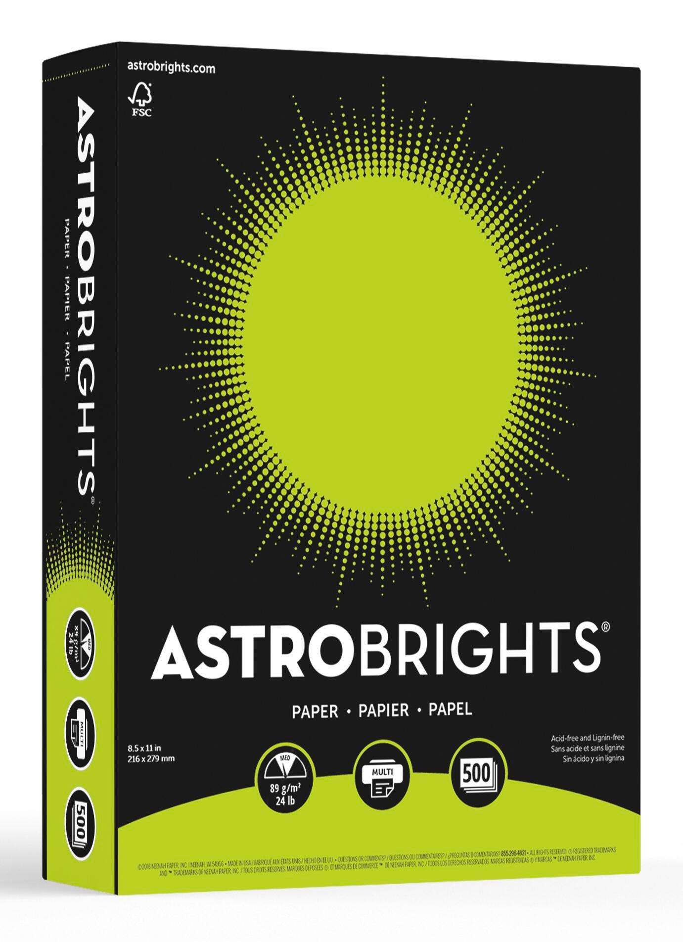 PAPER COPIER 8.5X11 24 LBS TERRA GREEN ASTROBRIGHT REAM