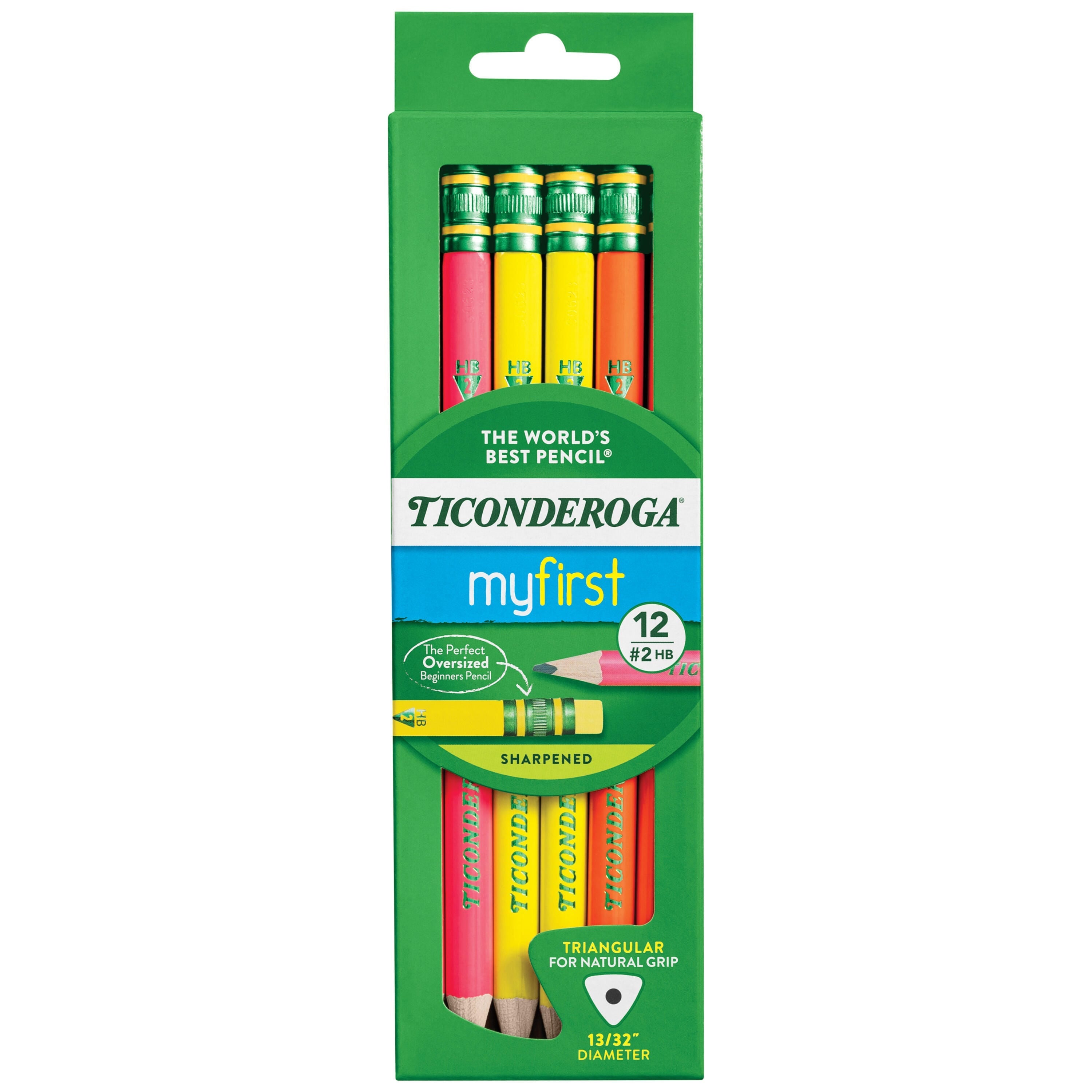 PENCIL MY 1ST TRI-WRITE NEON PACK OF 12