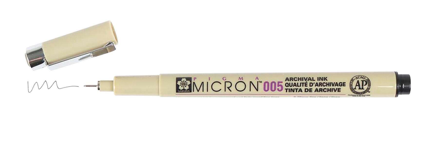 PENS PIGMA MICRON 005/.20MM BLACK PACK OF 12