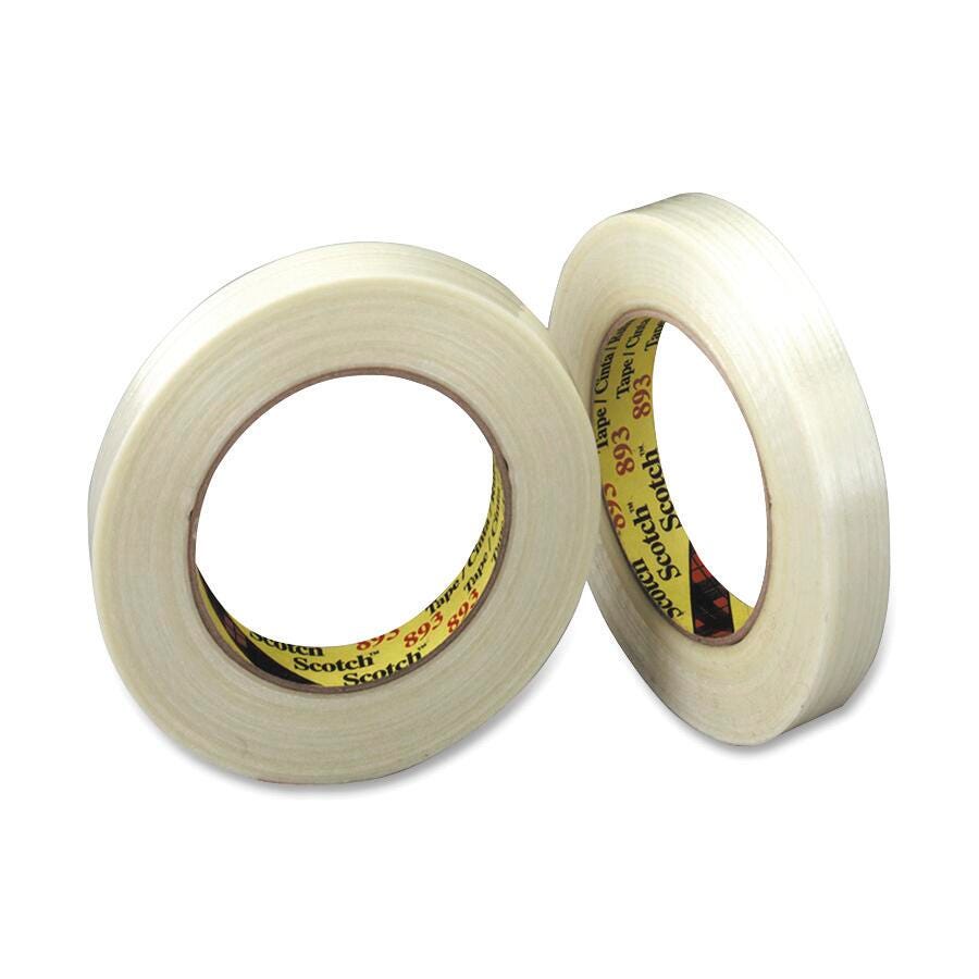 TAPE SCOTCH 893 PREM HEAVY-DUTY STRAPPING 0.75 IN X 60 YD