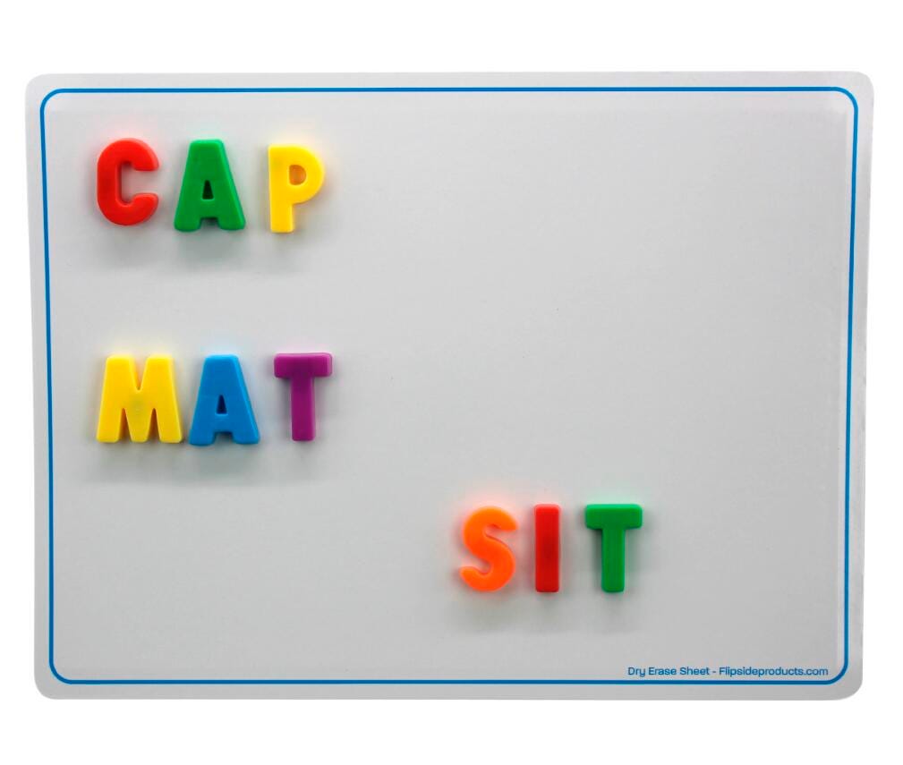 DRY ERASE MAT MAGNETIC TWO SIDED PLAIN/PLAIN WHITE PACK OF 24