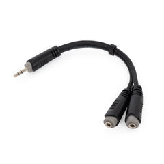 Roxtone splitter – 3.5mm stereo plug to 2 x 3.5mm stereo sockets