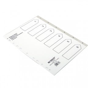 MODEST DIVIDER 1- 6 GREY PVC MS 106