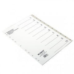MODEST DIVIDER 1-10 GREY PVC MS 110