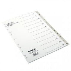 MODEST DIVIDER 1-12 GREY PVC MS 112