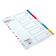 MODEST DIVIDER 5 COL PVC W/ N MS 205