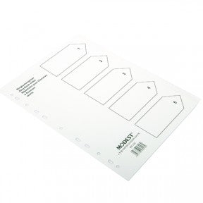 MODEST DIVIDER 5 TAB WHITE PAPER MS 222