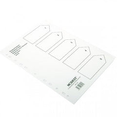 MODEST DIVIDER 5 TAB WHITE PAPER MS 222