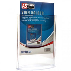 MODEST SIGN HOLDER A5 V MS 2234