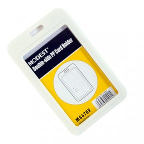 MODEST ID HOLDER CLEAR PP D*Sided 84x85mm MS 476