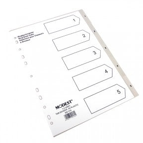 MODEST DIVIDER 1- 5 GREY PVC MS 510