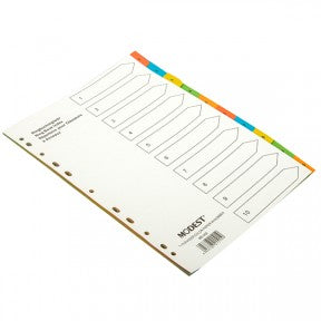 MODEST DIVIDER 10 COL PAPER W/N MS 402