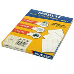 MODEST LASER LABELS 70 X 42.3 mm 21 L MS 90012