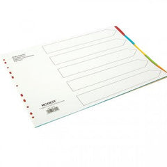 MODEST DIVIDER 5 COL PAPER A3 MS 1002