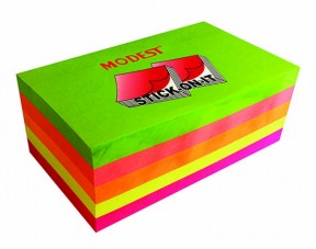 MODEST POST IT PAD 3 x 5 MS 6550 NEON