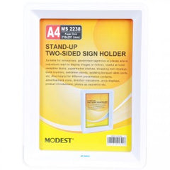 MODEST SIGN HOLDER A4 V MS 2238 Two Sided