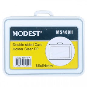 MODEST ID HOLDER CLEAR PP D*Sided 85x54mm Cap:7