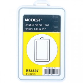 MODEST ID HOLDER CLEAR PP D*Sided 54x85mm Cap:7