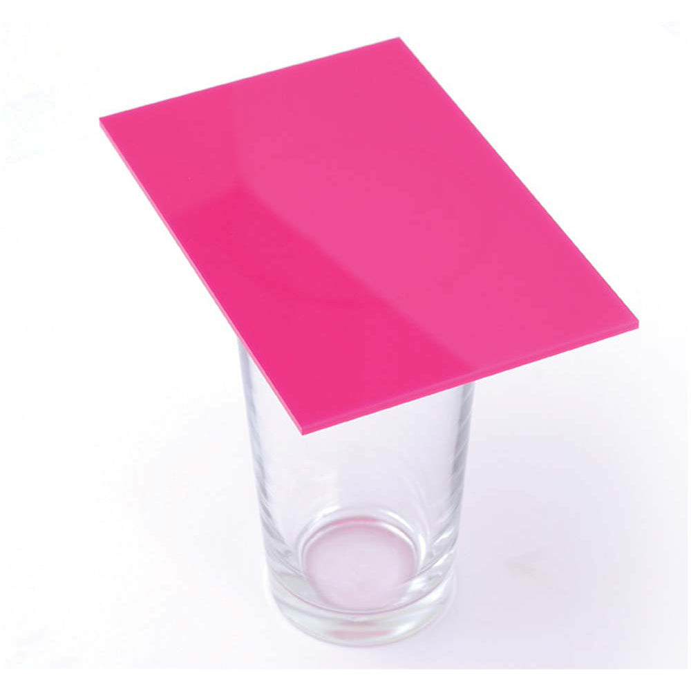 Cast Acrylic 3mm Sheet - Solid Cerise Pink 600 x 400mm