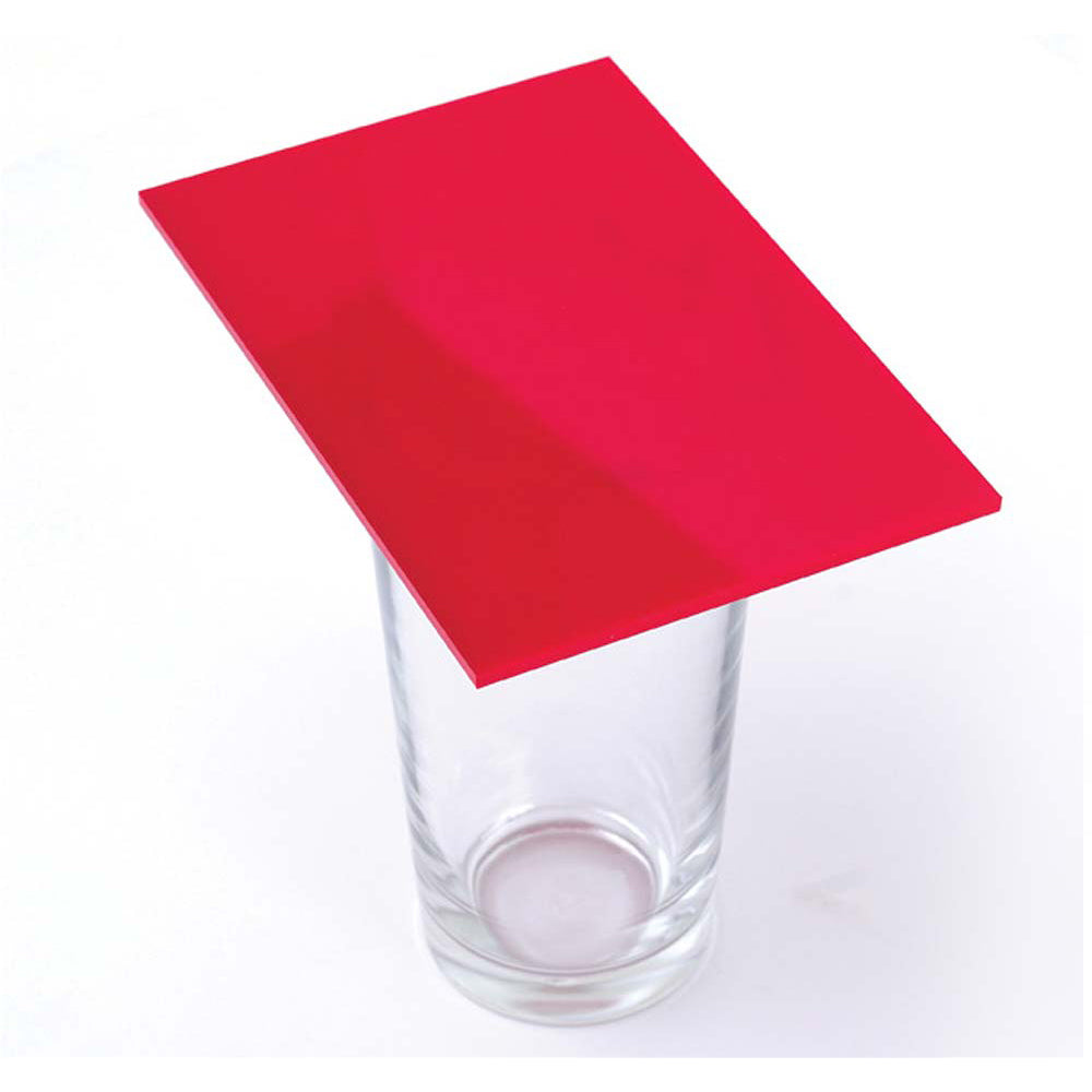 Cast Acrylic 3mm Sheet - Solid Classic Red 1000 x 600mm