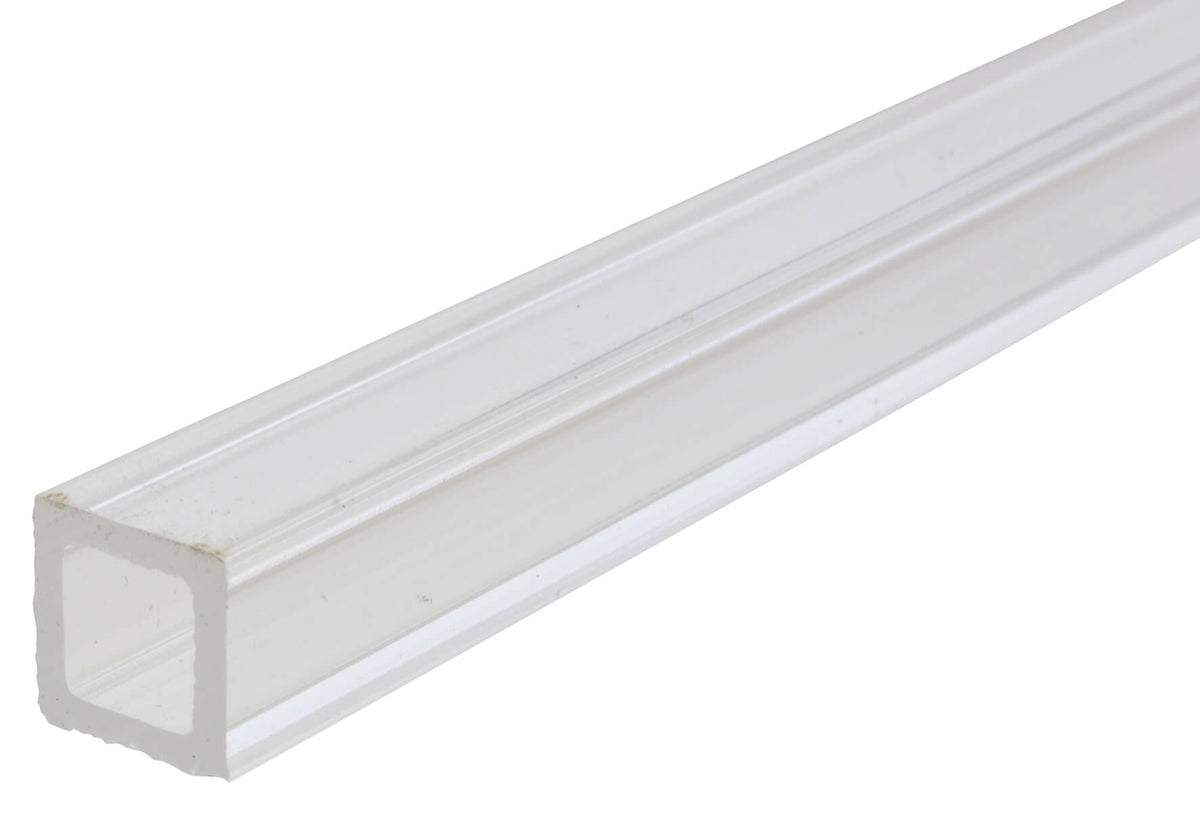 Clear Acrylic Square Tube 12.5-9.5mm x 610mm