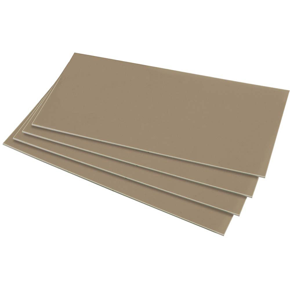 HIPS 1.5mm Sheet - 508mm x 457mm - Silver Grey