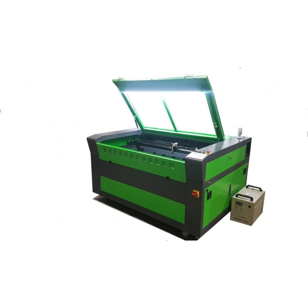 Berghmann Laser Cutter - 900 x 1200mm Bed - 80W Tube - Supplied With FOC Fume Extractor