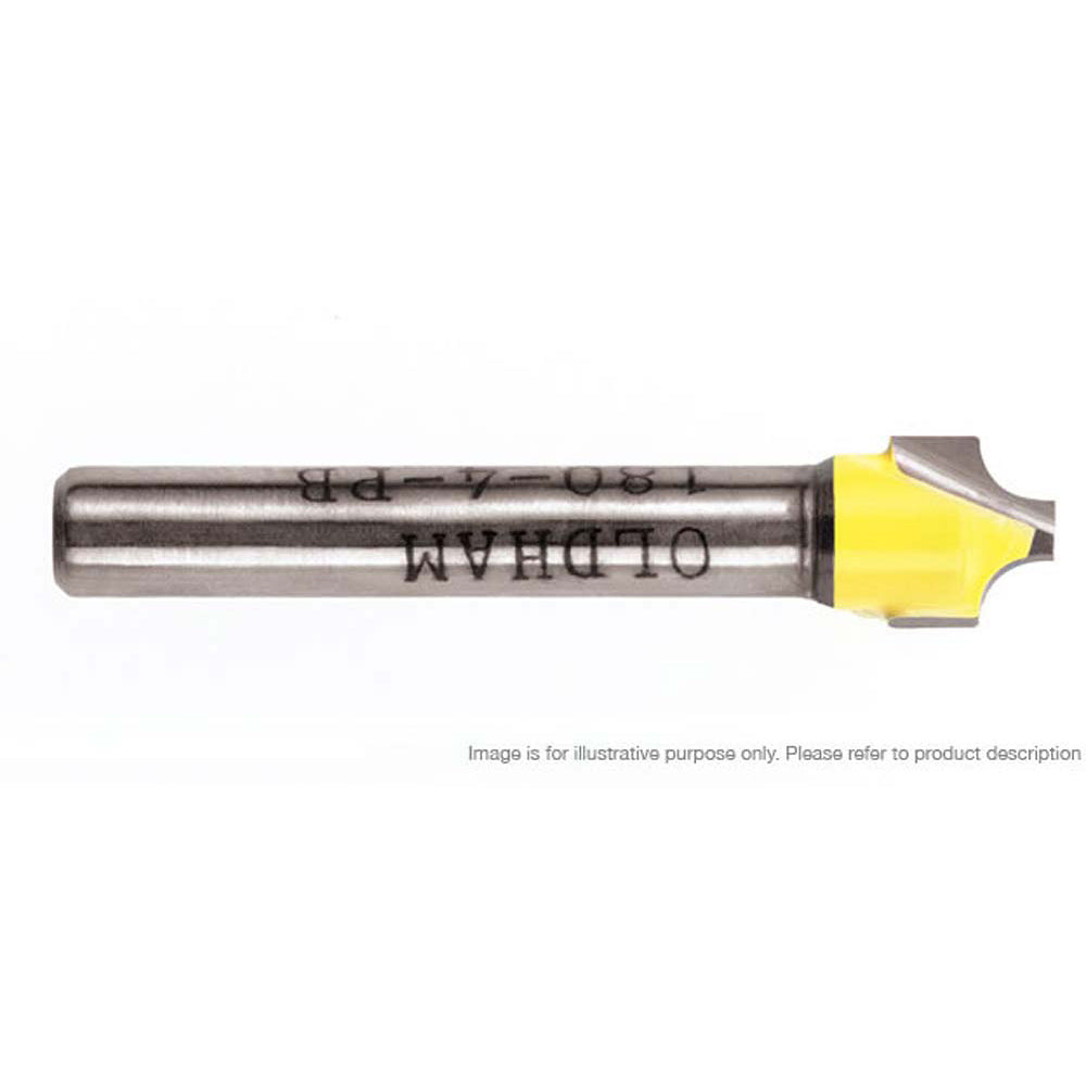 Viper Beading Router Cutter, 1-8in R x 3-8in D x 3-8in L x 1-4in Shank - No.288