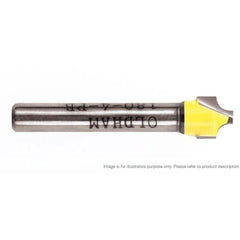 Viper Beading Router Cutter, 1-8in R x 3-8in D x 3-8in L x 1-4in Shank - No.288