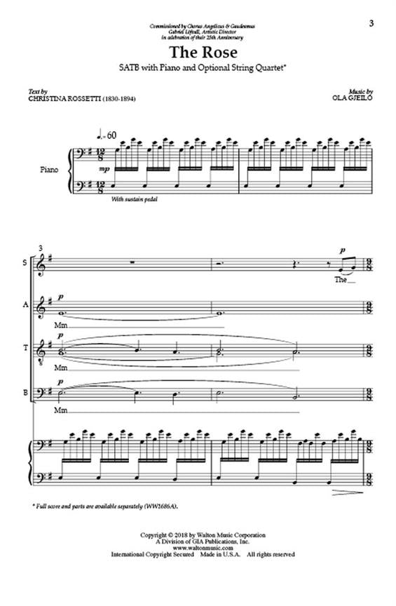 Gjeilo The Rose: SATB accompanied