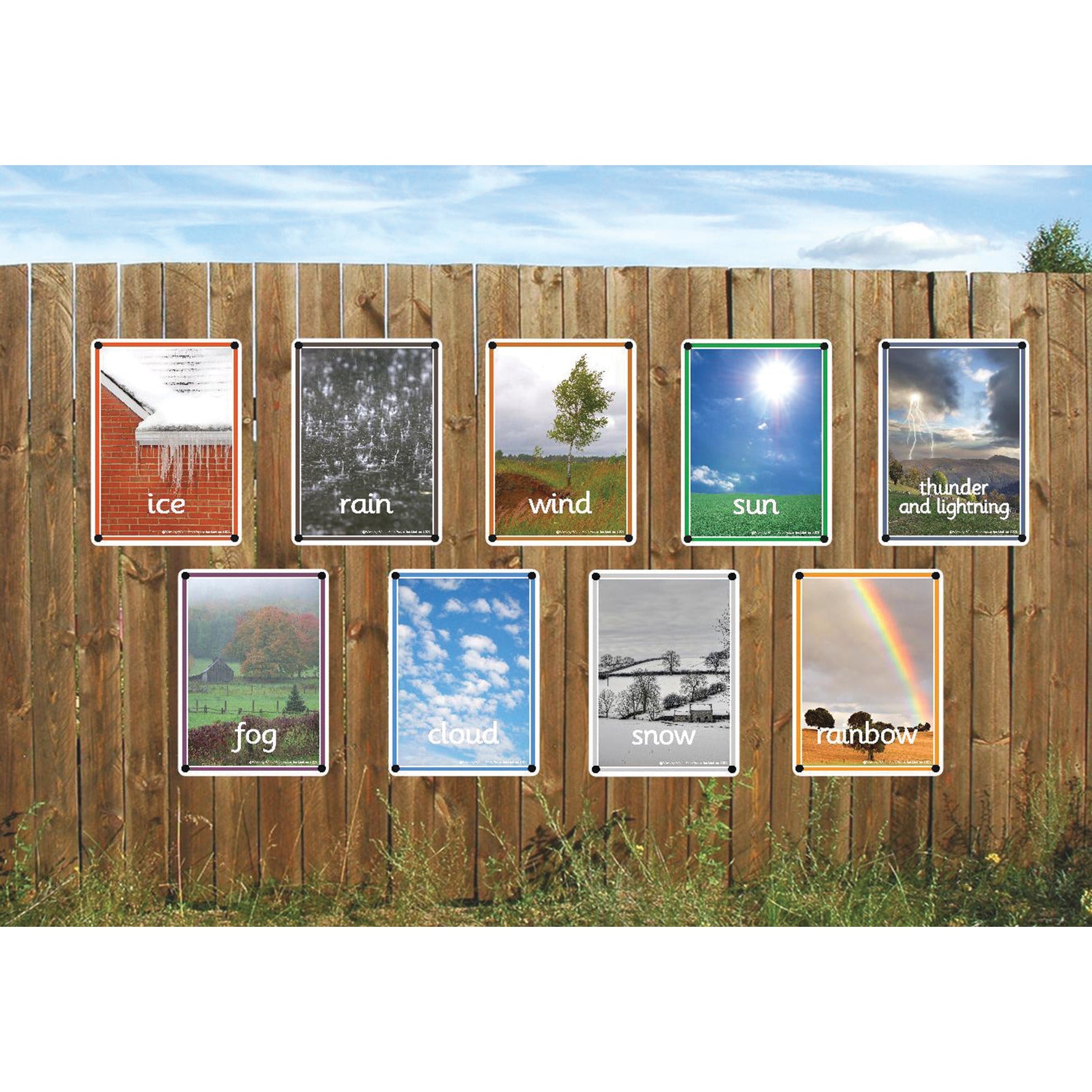 Weather Photo Outdoor Learning Board