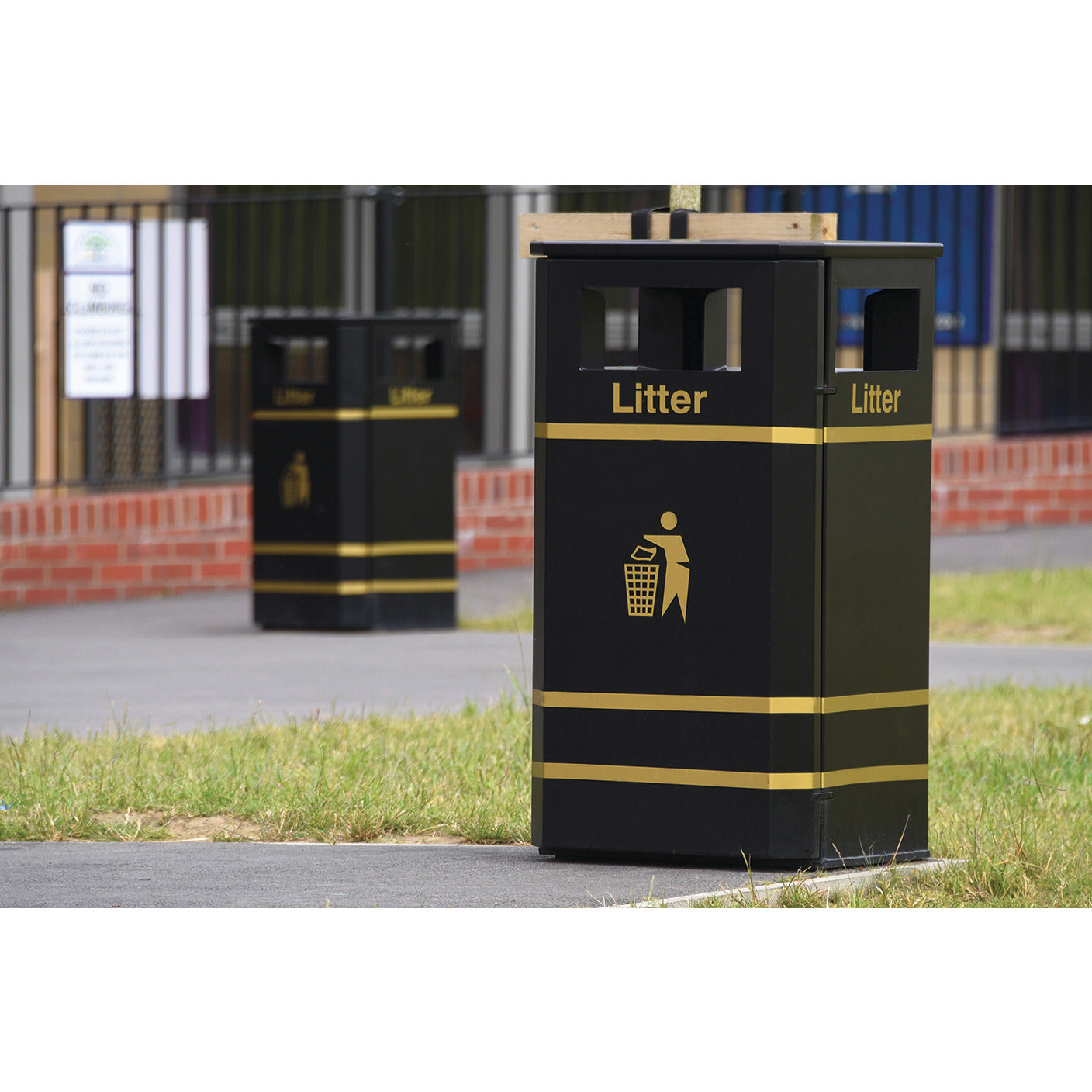 Derby E120 Steel Litter Bin