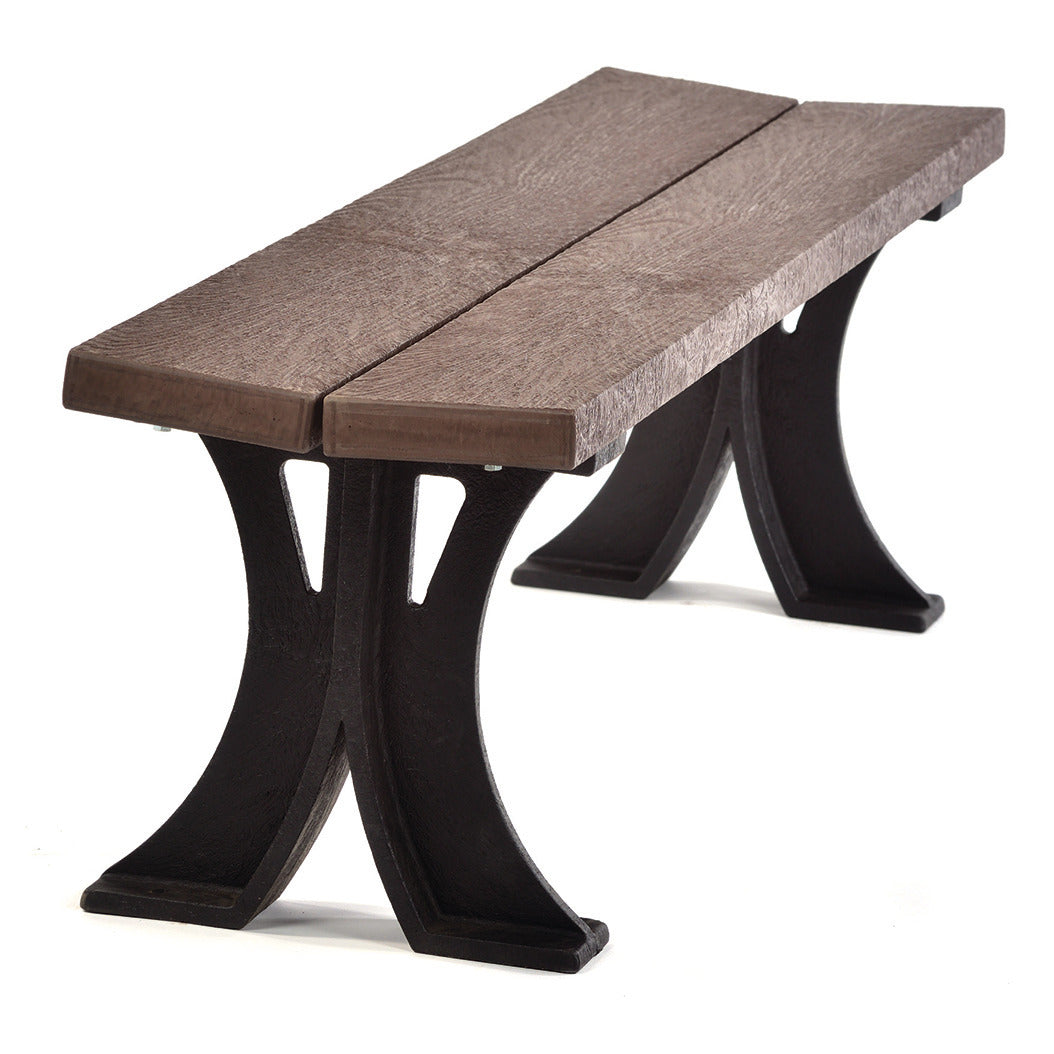 Bench Backless 3 Seat Brown