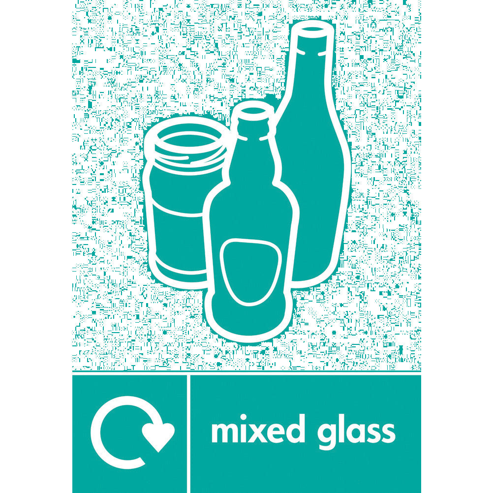 Waste Stream Label Mixed Glass