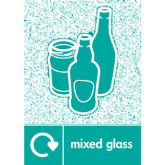 Waste Stream Label Mixed Glass