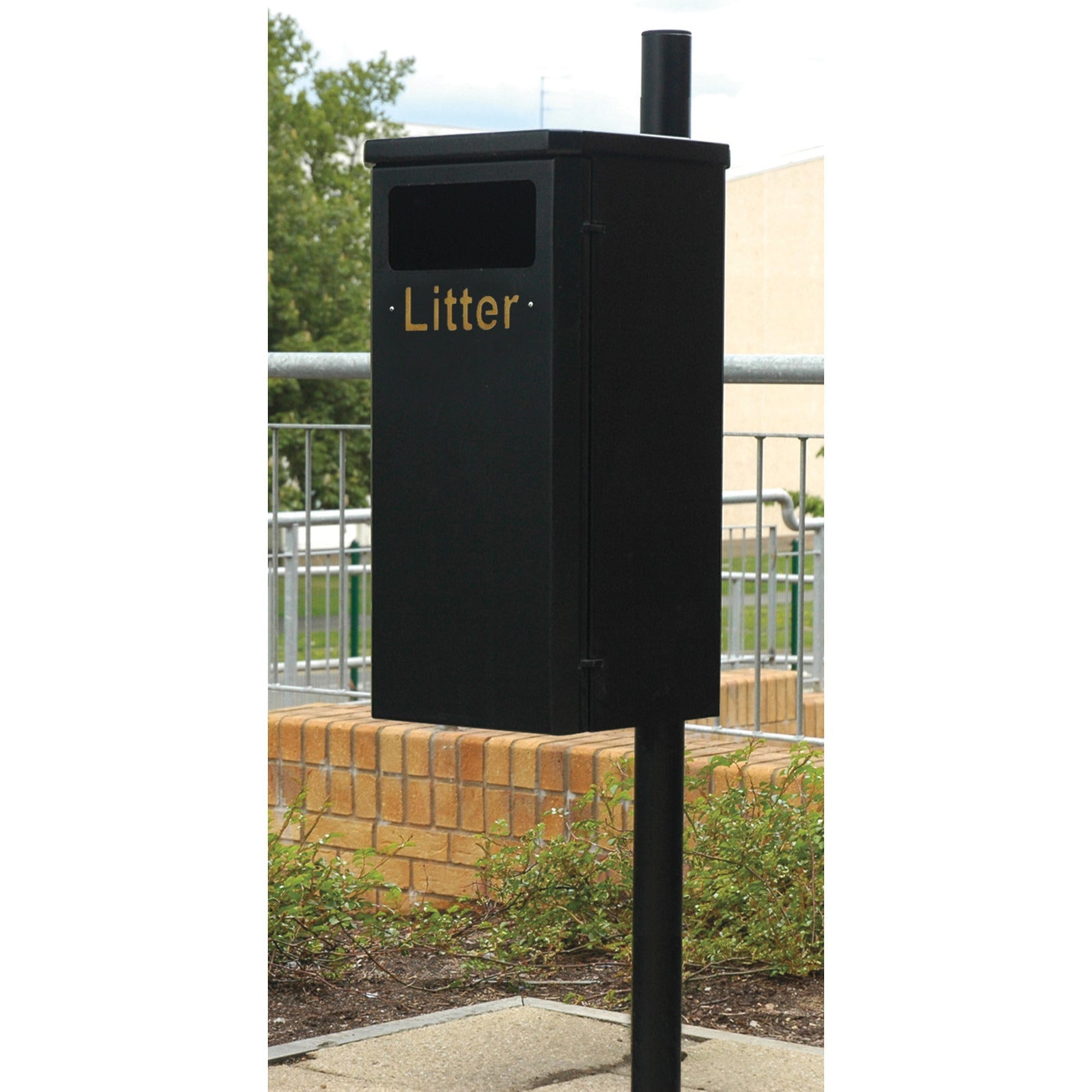 Bin Hercules Post Mounted 40 Litre