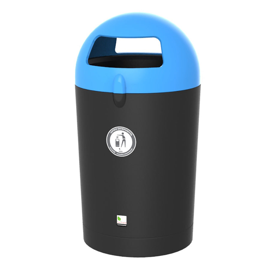 Metro Dome Litter Bin Blue