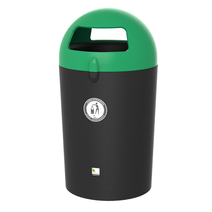 Metro Dome Litter Bin Dark Green