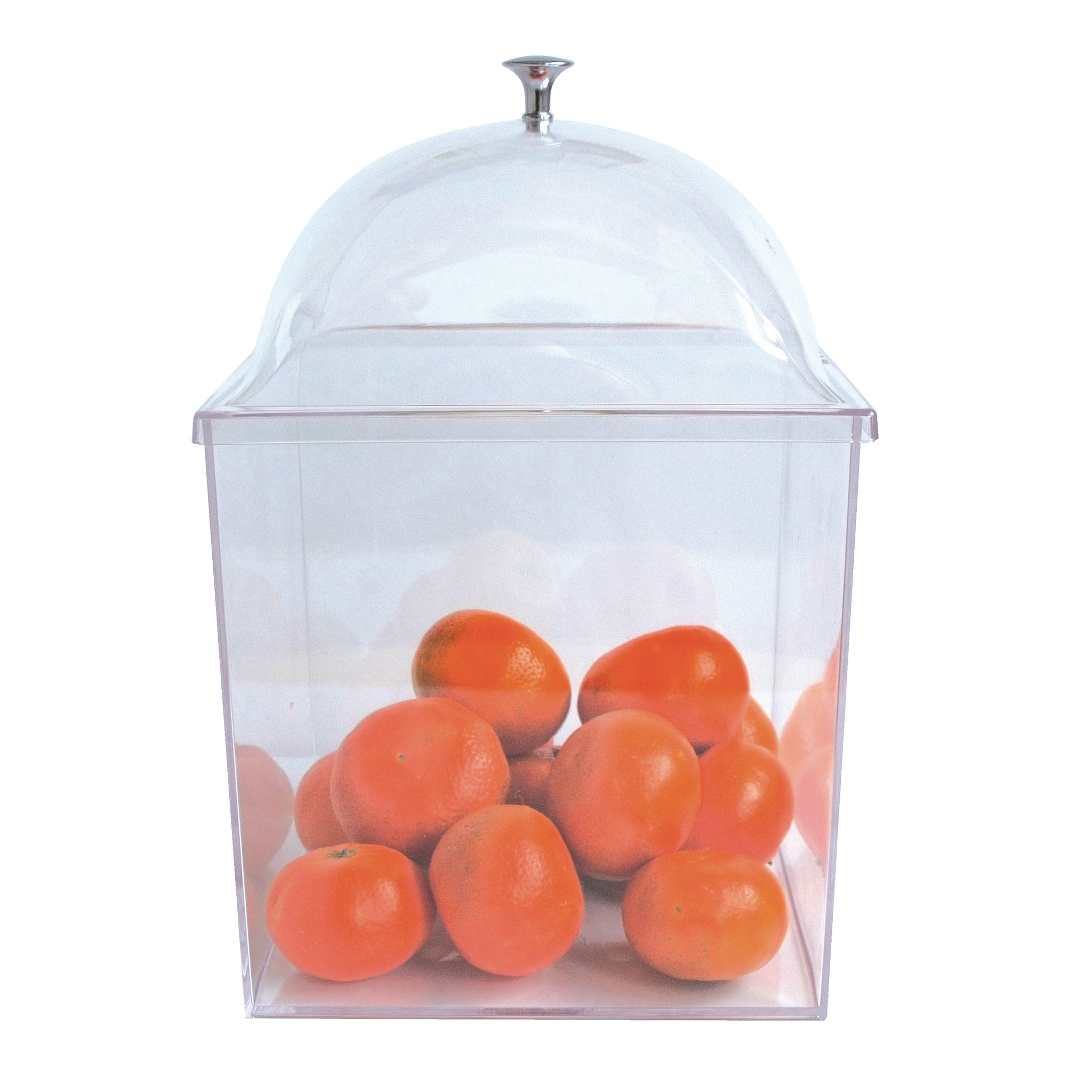 Display Jar Clear Square 15Cm