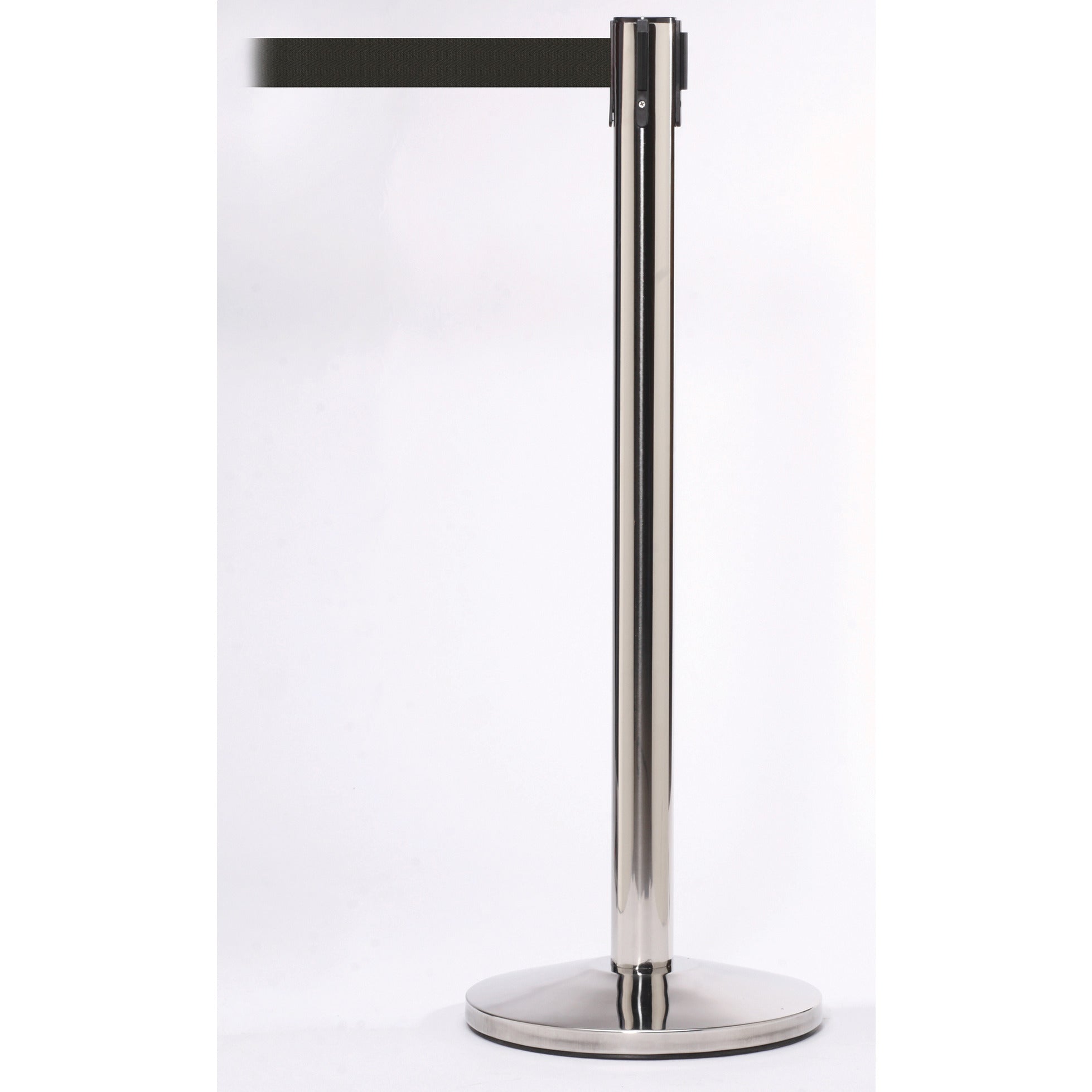 Barrier Post Ss-Blk. R/Strap Single