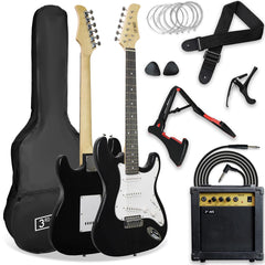 3/4 Size Electric Guitar Black